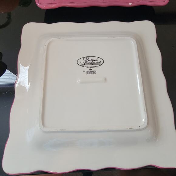 Jennifer Brinley Dinner Plates Cafe Girl  Set of Two SEE Below - Picture 4 of 8